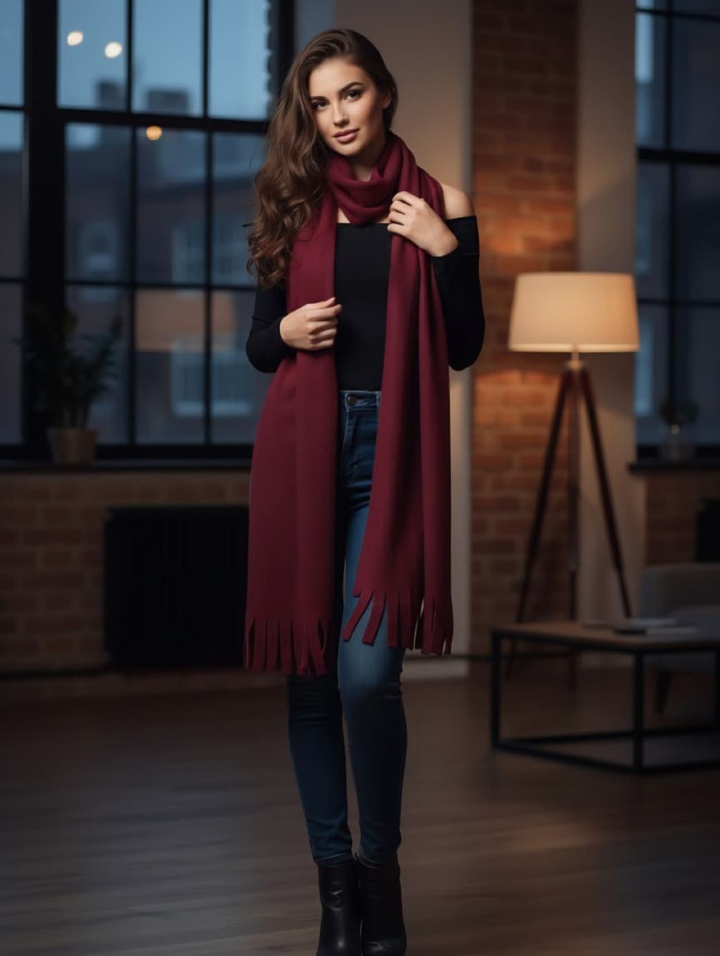 Bordeaux Scarf
