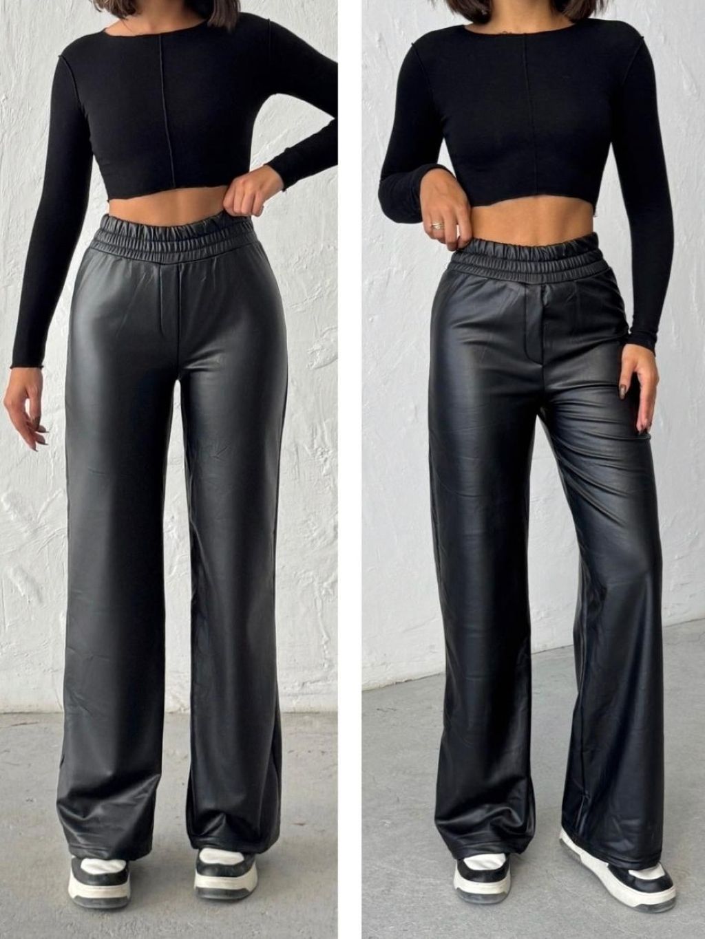 Black Leather Pants