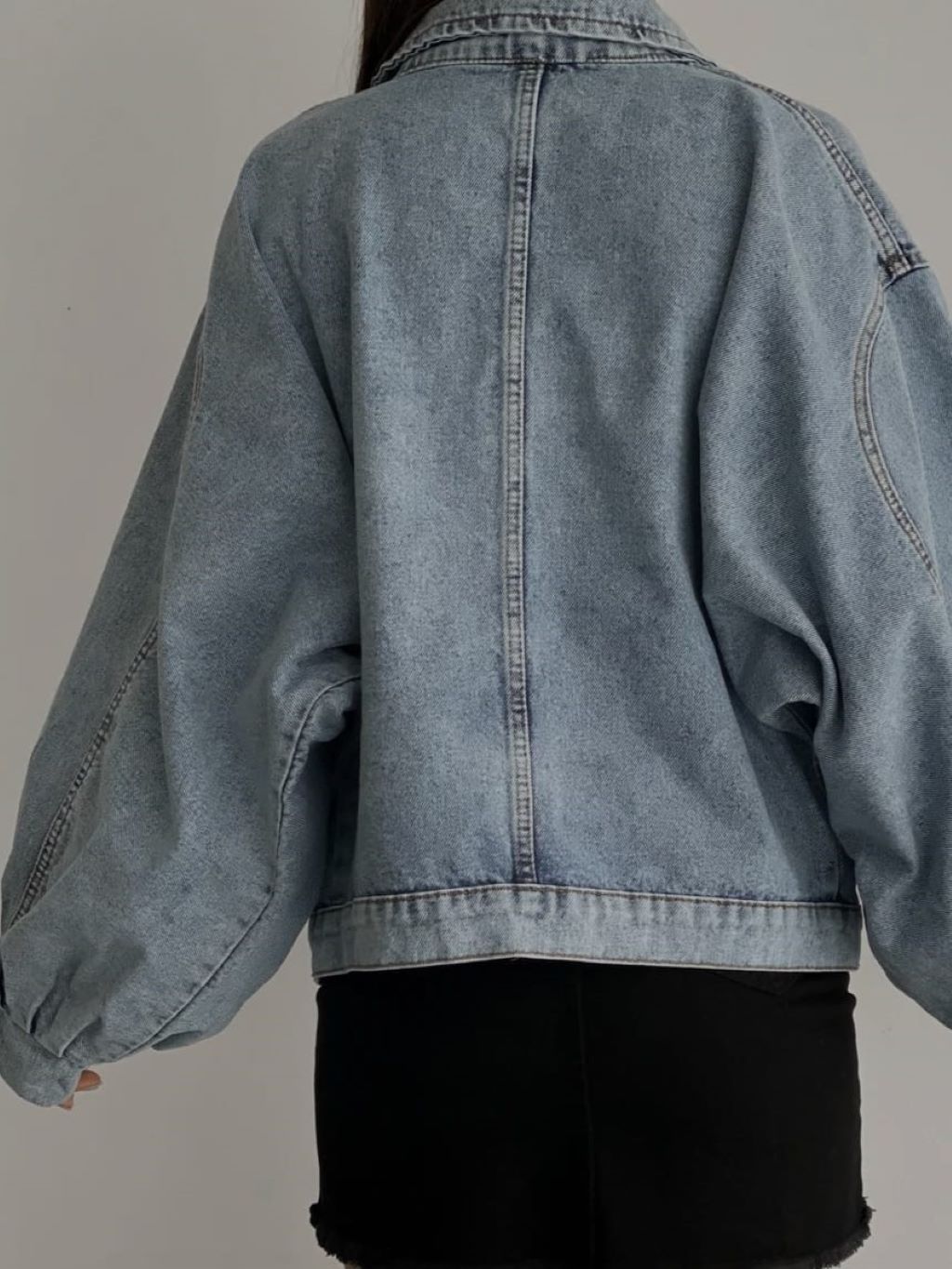 Blue Oversized Denim Jacket