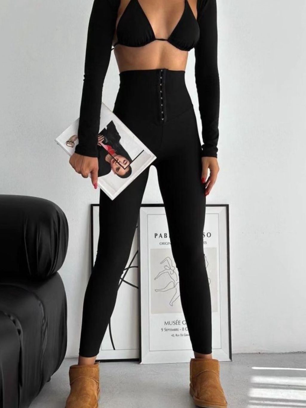 Black Corset Legging