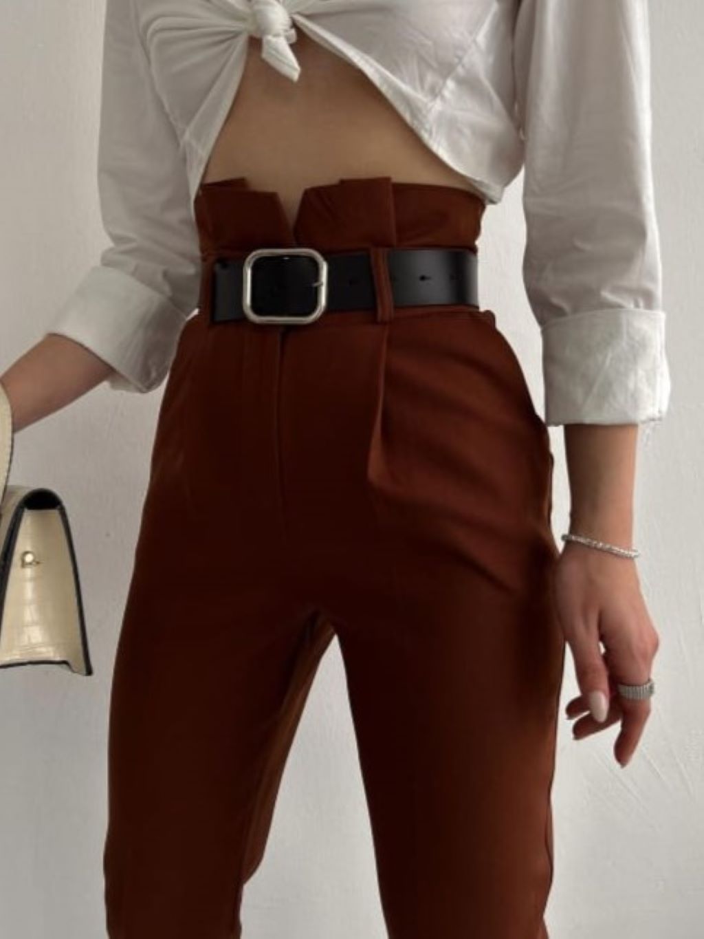 Classic Belted Pants