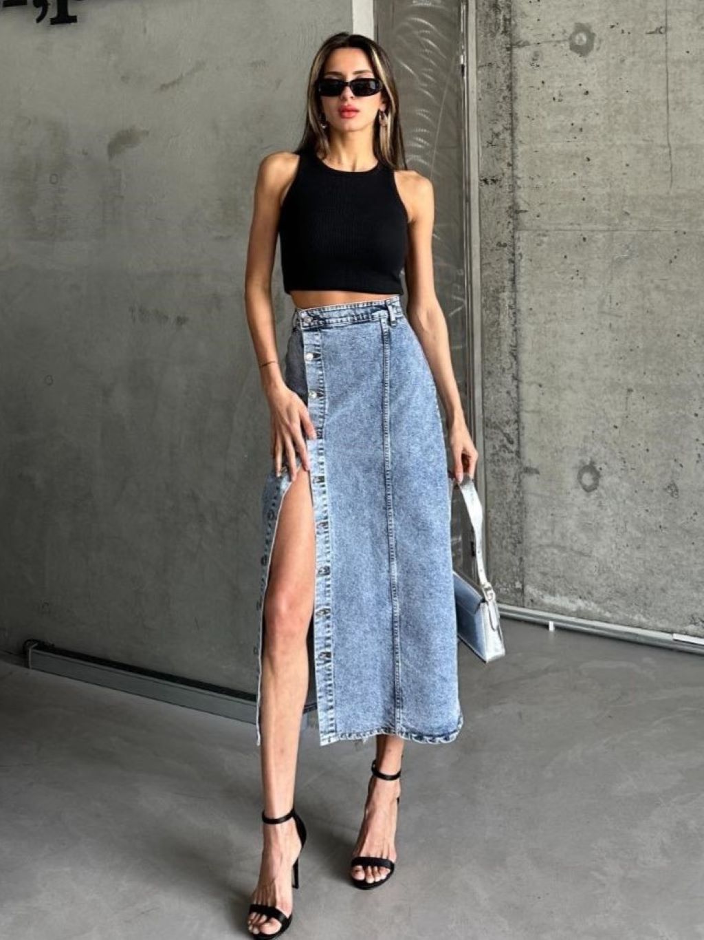 Talar Blue Denim Skirt