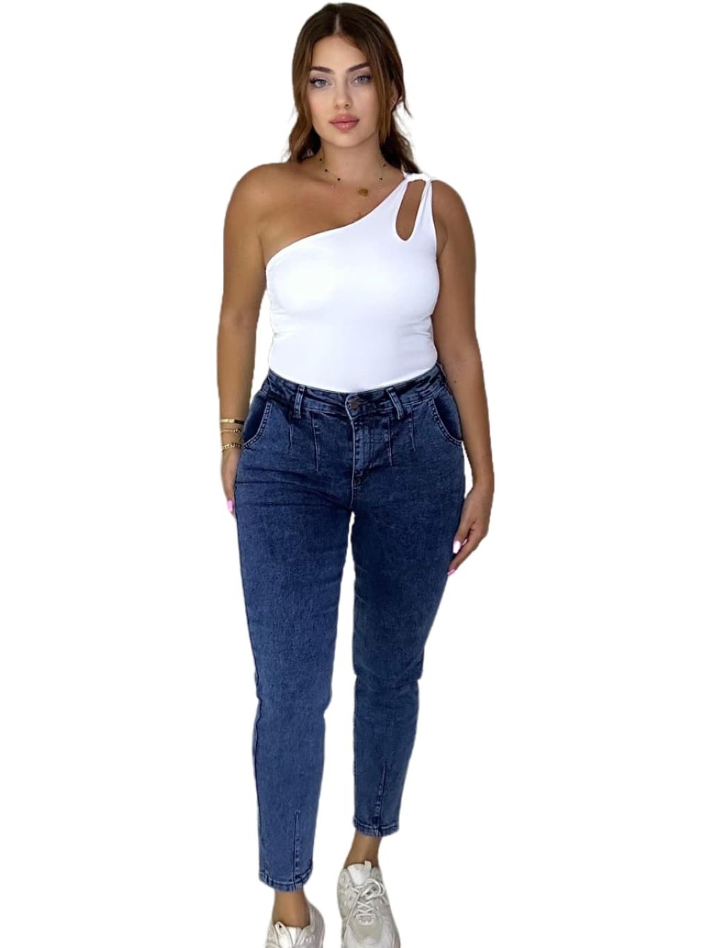 Navy Blue Slim Fit Denim Jeans