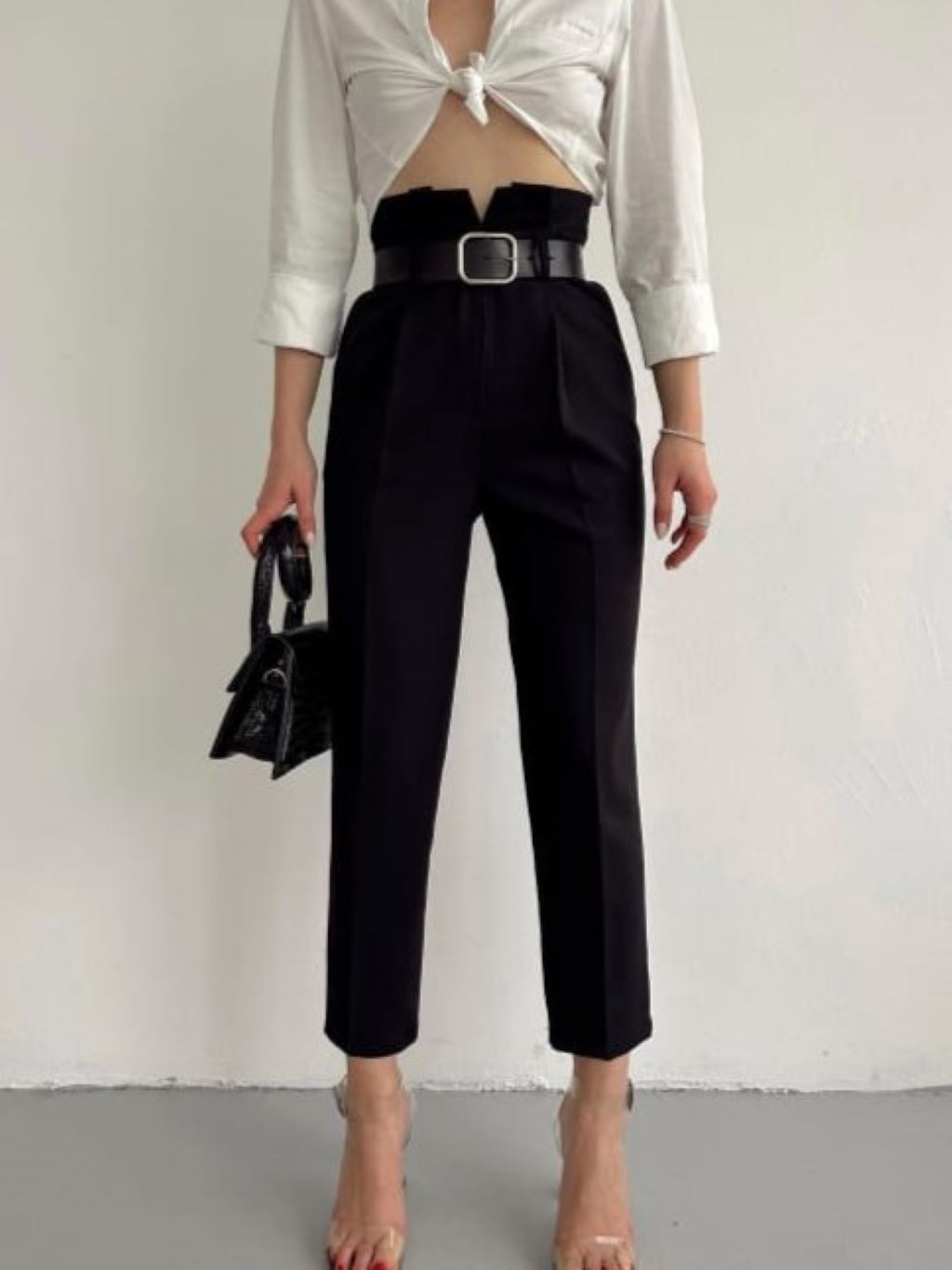 Classic Belted Pants