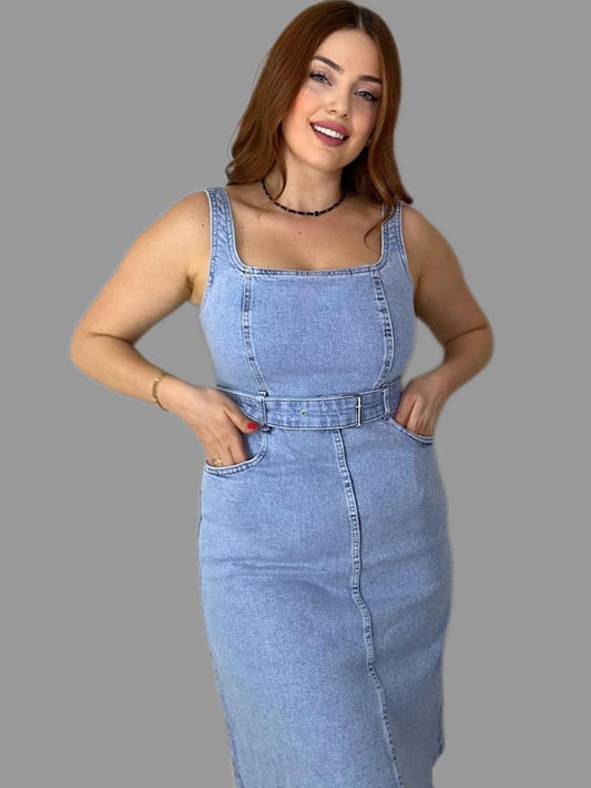 Olaya Denim Dress