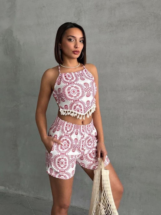 Red Bohemian Set