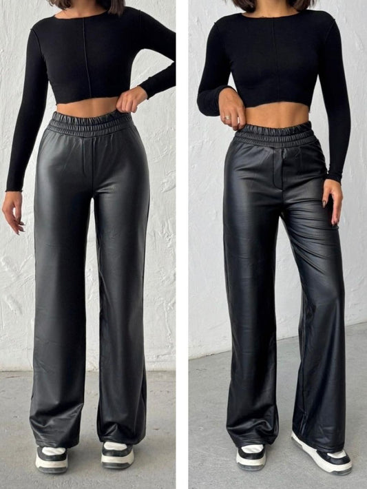 Black Leather Pants