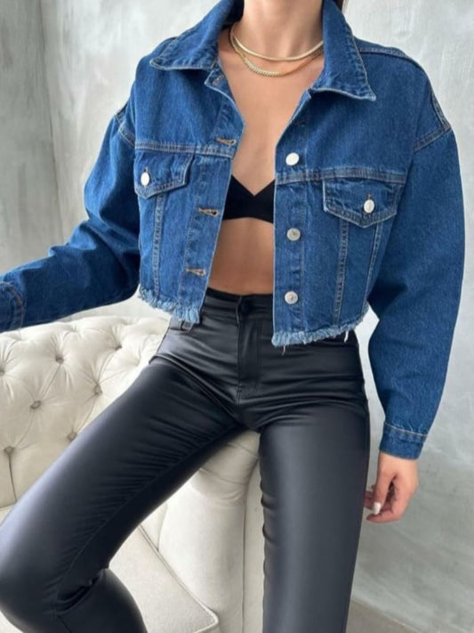 Elay Crop Denim Jacket