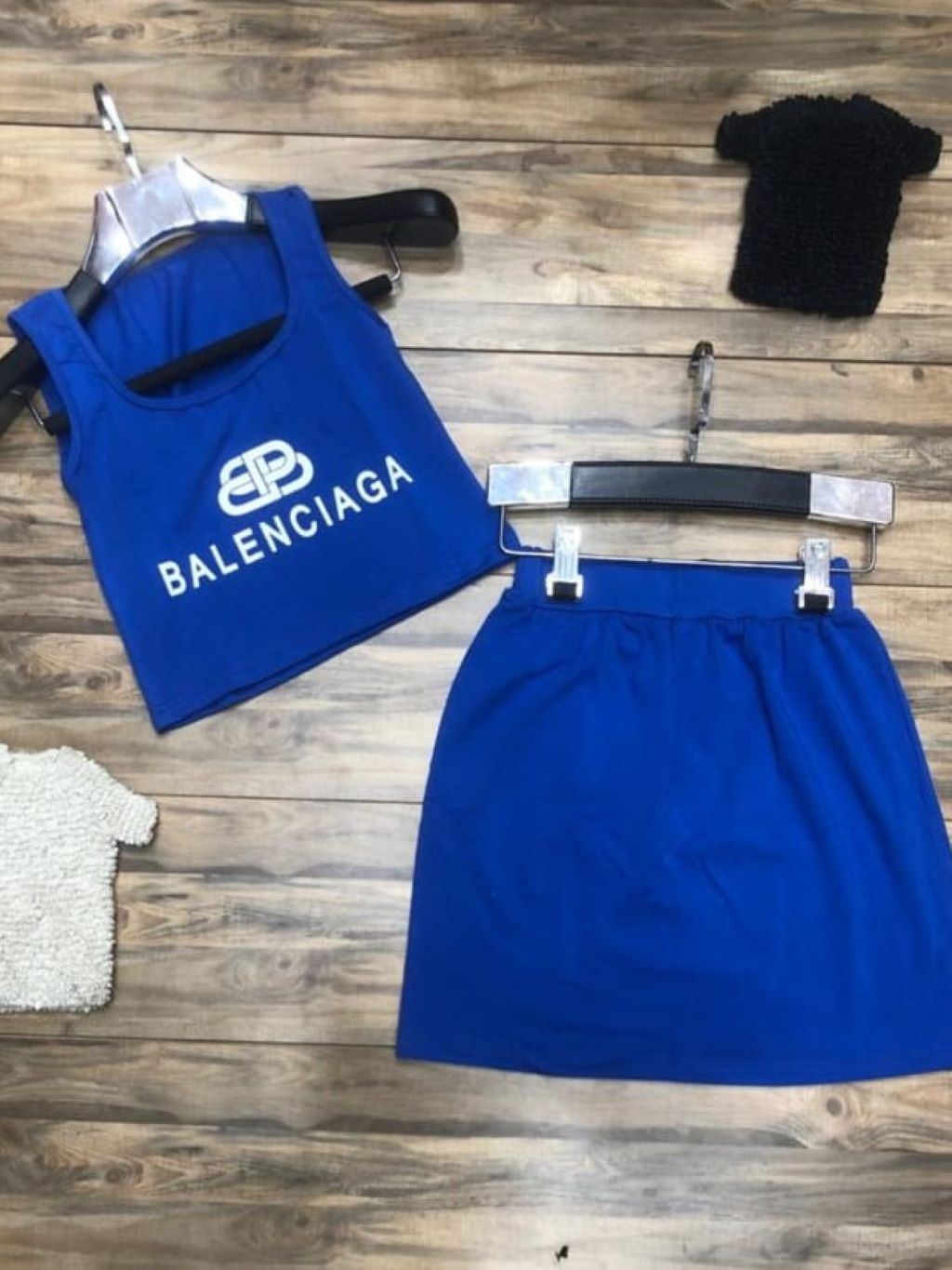 Skirt And Crop Balenciaga Set