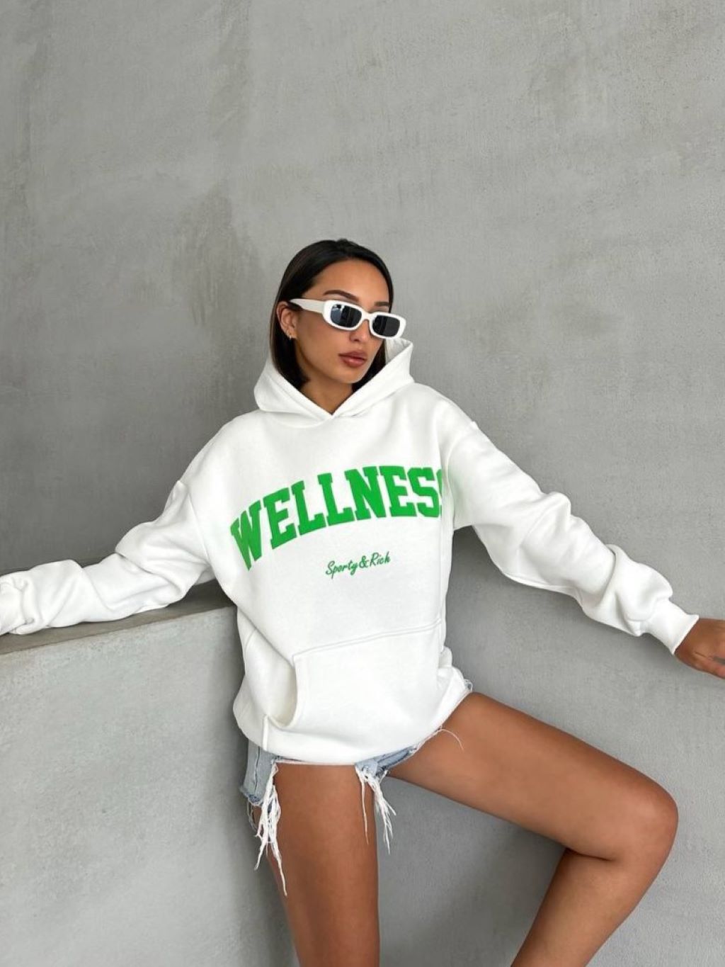 White Wellness Hoodie