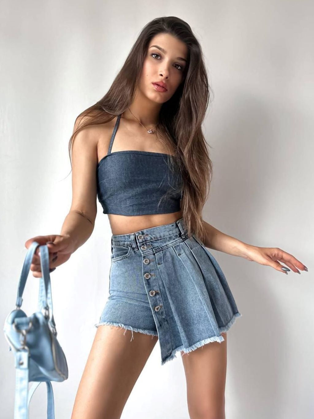 Denim Skort