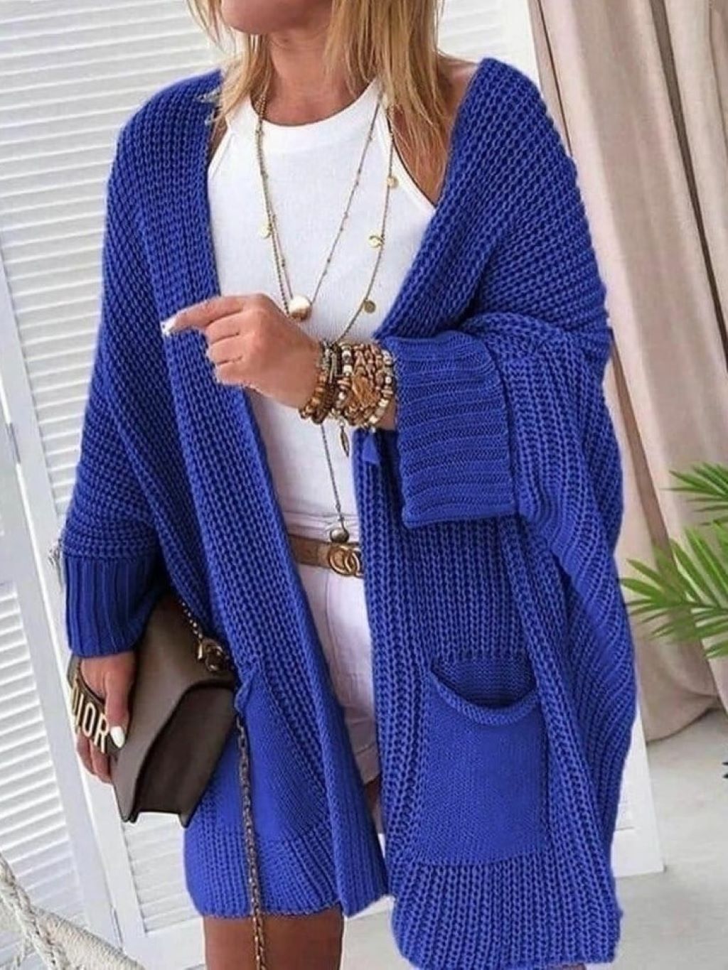 Throw Wool Cardigan