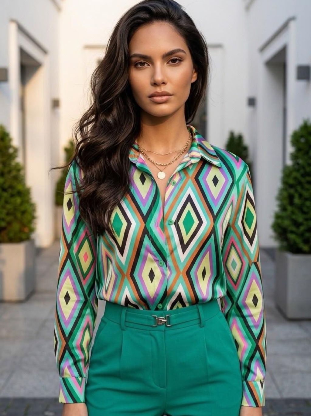Patterned Blouse
