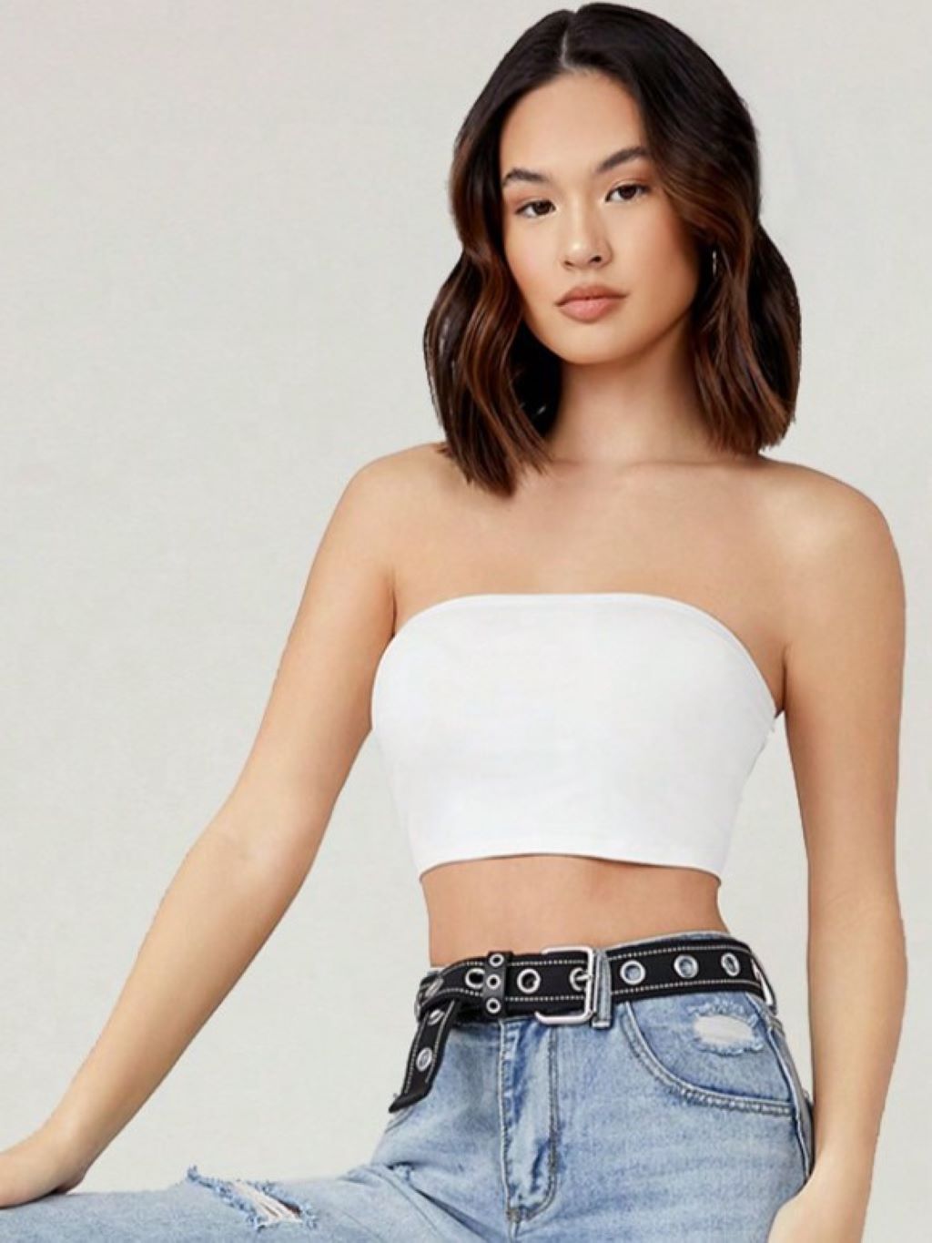 Strapless Crop Tops