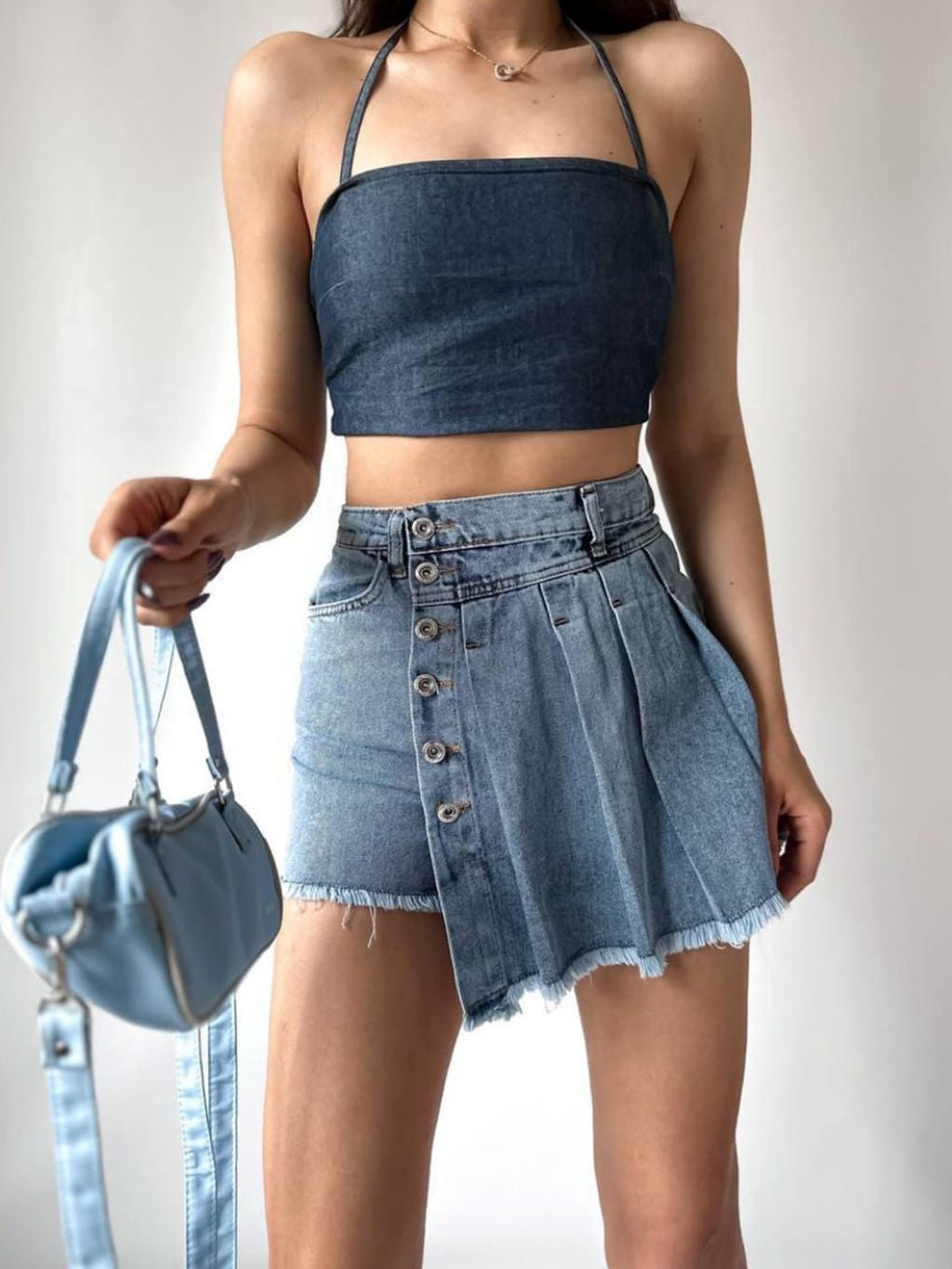 Denim Skort