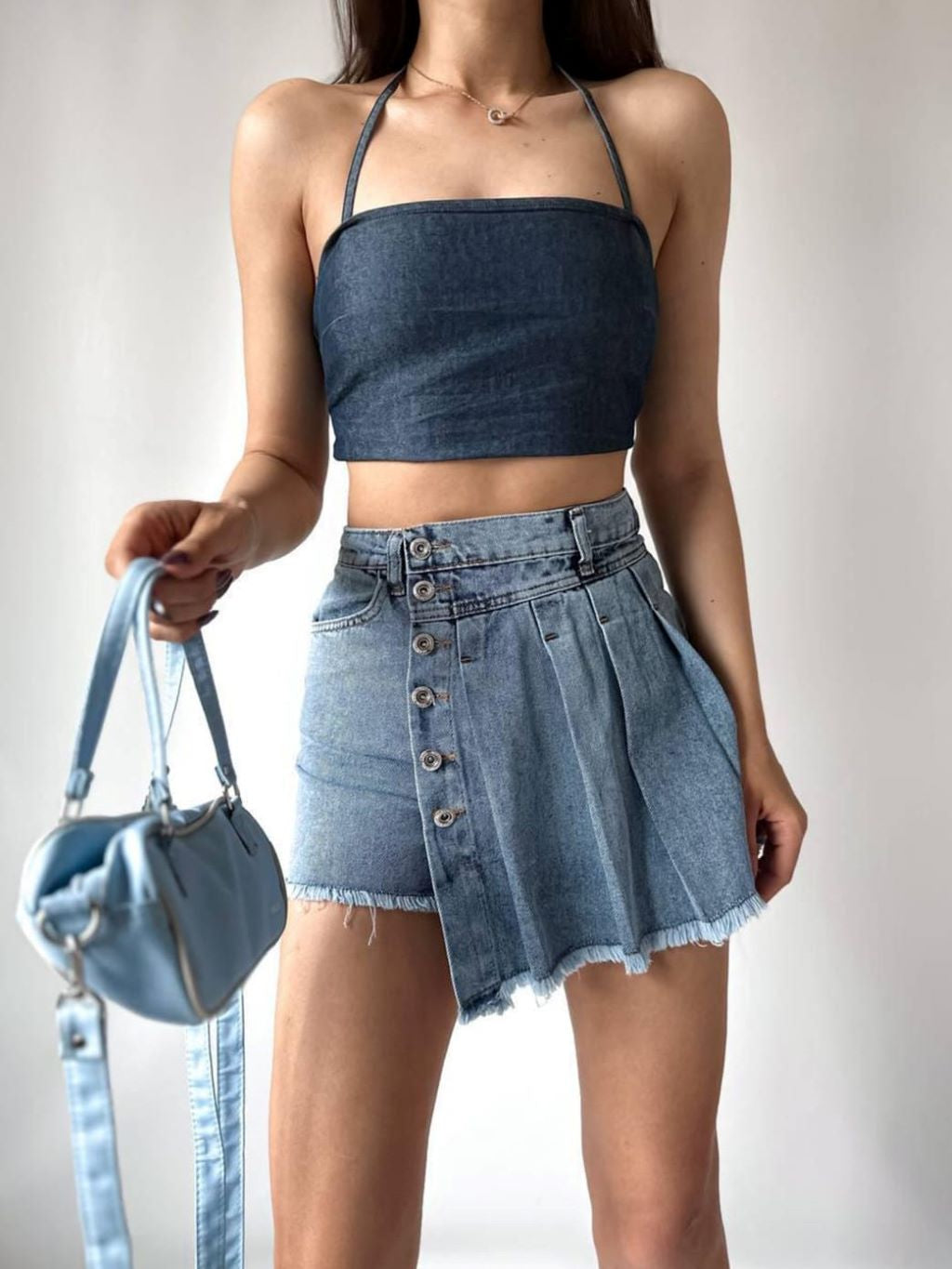 Denim Skort