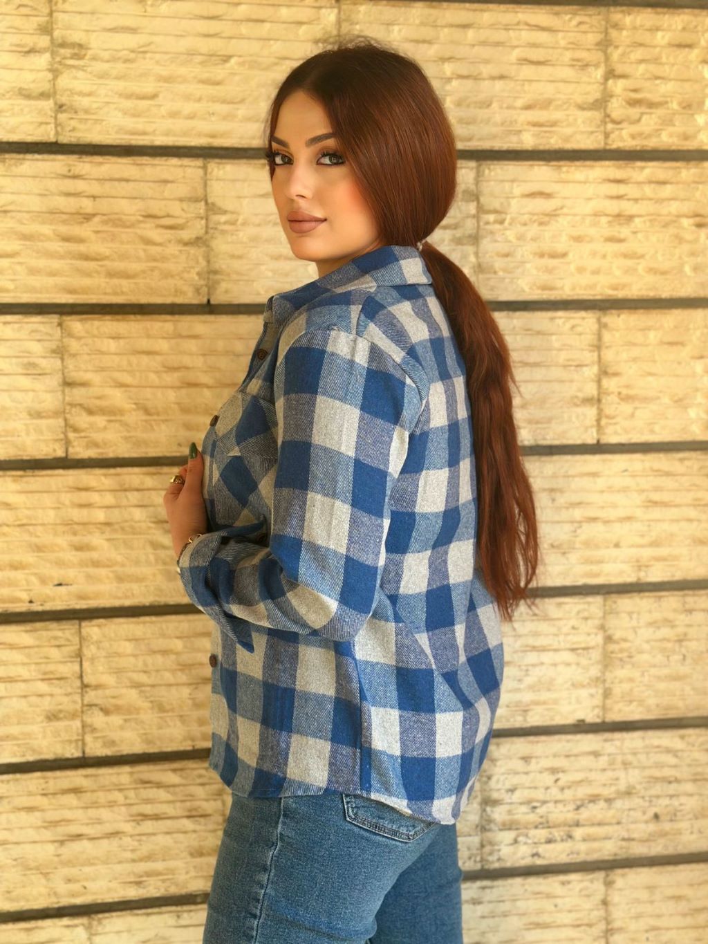 Square Patterned Shirt