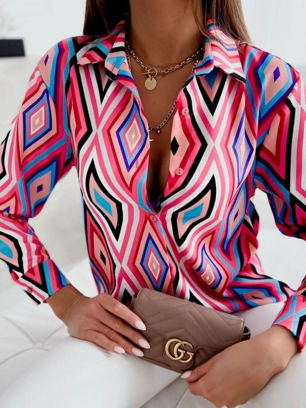 Patterned Blouse