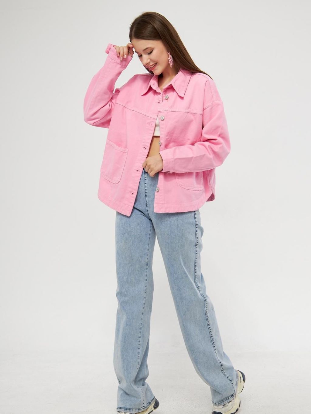 Pink Denim Jacket