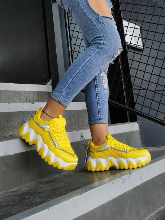 Ella Sneakers - Yellow