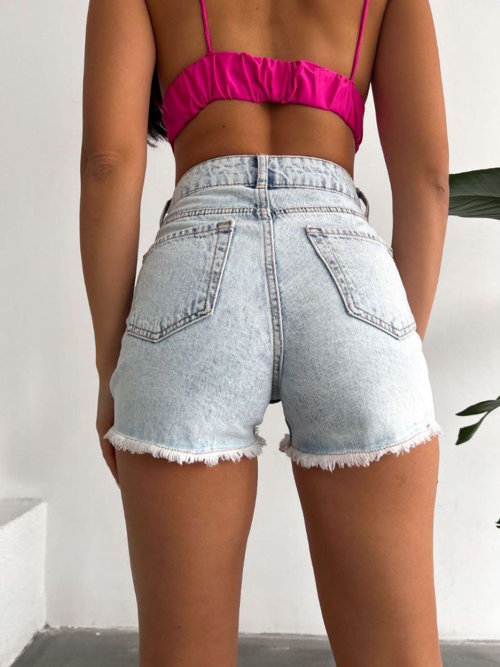 Light Blue Denim Short