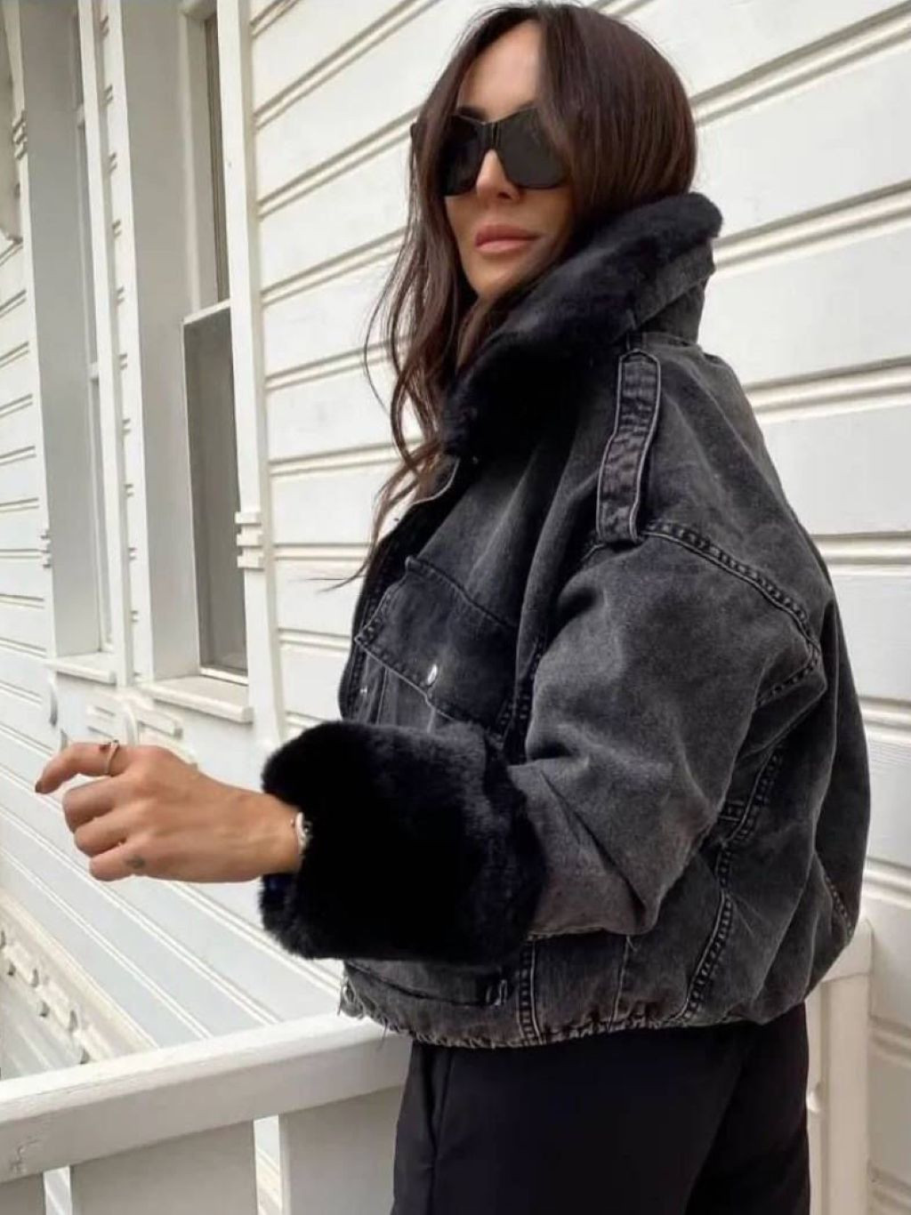 Furr Denim Jacket