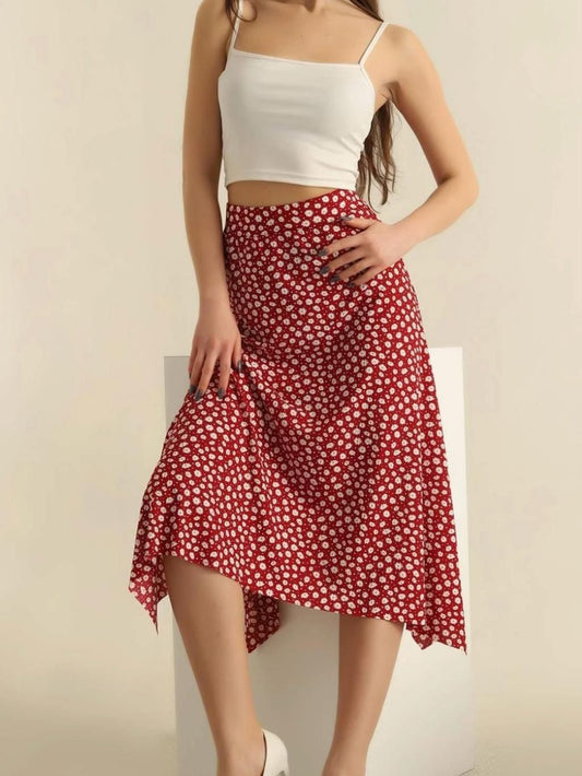 Long Floral Skirt