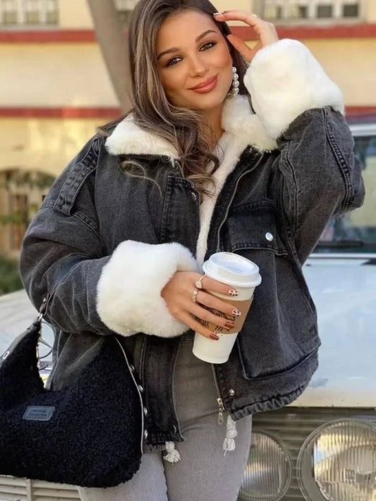 Furr Denim Jacket