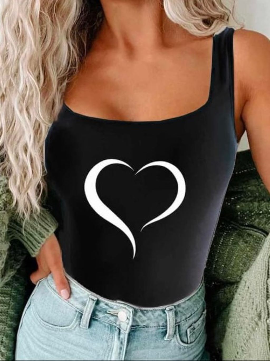 Heart Printed Basic