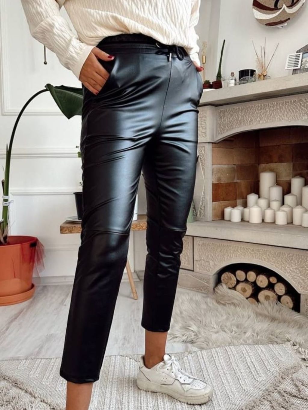 Black Leather Pants