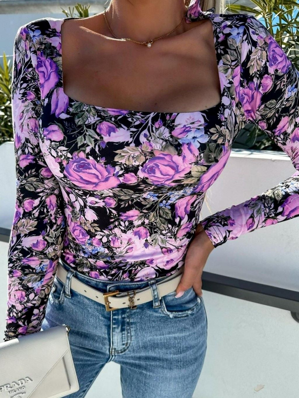 Mix Floral Basic Top