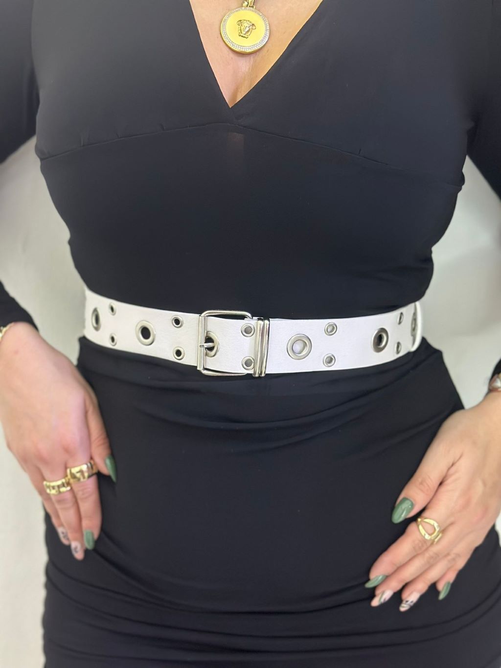 Belt With Silver Rings